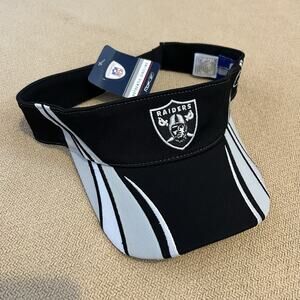 NEW Vintage Reebok Oakland Raiders Y2K NFL Visor Hat